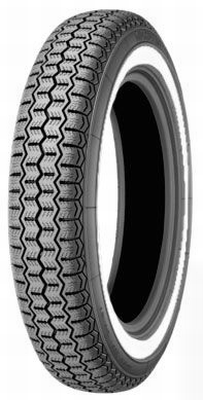 135R 15/72S  TL Michelin ZX  Classic Fianco bianco